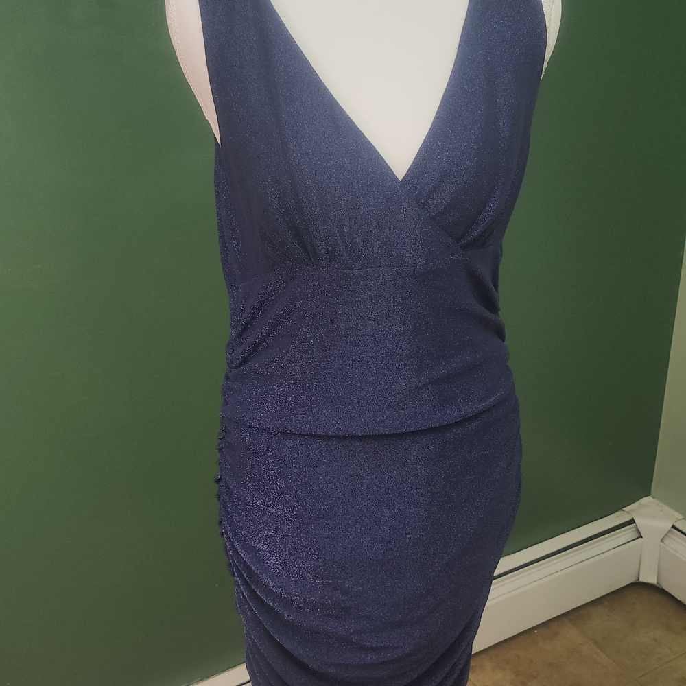 Lavender Brown Deep Blue Sparkle Dress